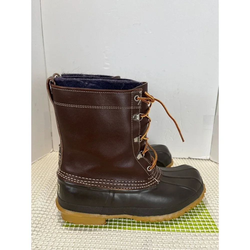 LL Bean Maine Hunting Shoe Men's 9 Brown Leather 10